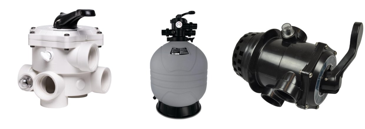S�dan bruger du multiportventilen p� dit sandfilter