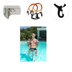 Elastik til Aquafitness p vandcykel - Grn