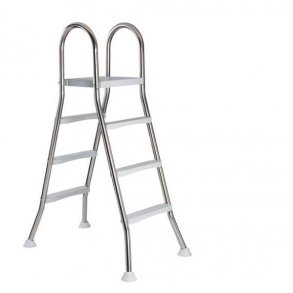 Rustfrit Stl Poolstige 2x3 trin + Platform