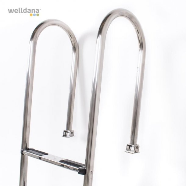 Stige 3 trin med swing element i rustfri stl