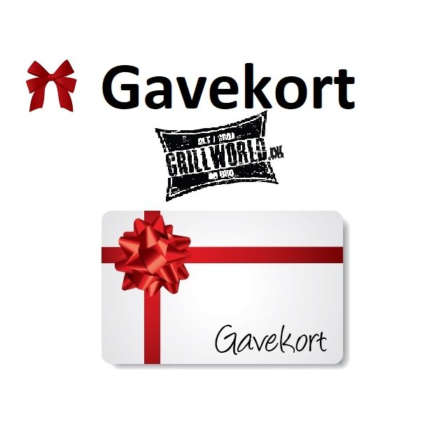 Gavekort digitalt  til PoolWorld og Grillworld - angiv selv belb