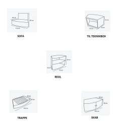 Octopus Udespa med 5 Mbel elementer