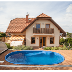 Coral Olymp Oval Glasfiber Pool Pakke 4,5 x 3 x 1,2 m