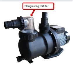 Plexiglas-l&aring;g til forfilter PP poolpumpe