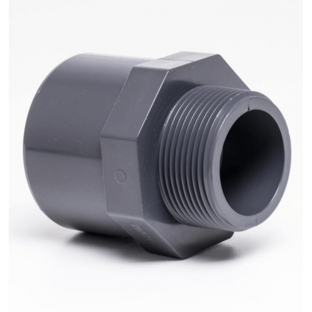 Adapter lim og udv. gevind 32-63 mm