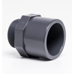 Adapter lim og udv. gevind 32-63 mm