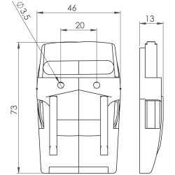 Spnde til Spacover med kombinationsls - 4 stk