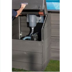 Teknikrum til Sandfilter i Komposittr H 89 cm