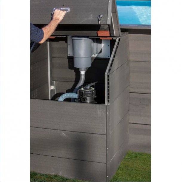 Teknikrum til Sandfilter i Komposittr H 89 cm