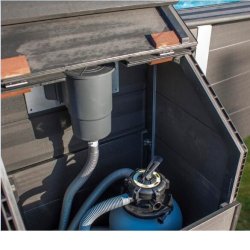 Teknikrum til Sandfilter i Komposittr H 89 cm