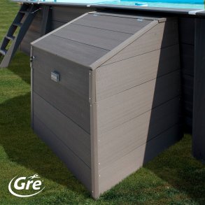 Teknikrum til Sandfilter i Komposittr� H 113 cm