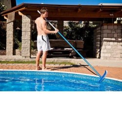 Teleskopstang til rengring af Pool 3x1 m Aluminium