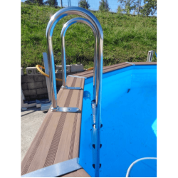 Gre - Avantgarde - Komposit Tr Pool Rund  4,1 m Hjde 1,24 m Gre
