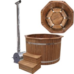 Vildmarksbad Thermowood Ø150 cm Udvendig Ovn  Saml selv