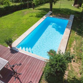 pp pool caribic med rund hj�rne trappe