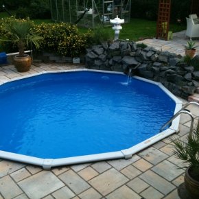 nedgravet rund gre stlpool