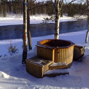 Topspa Xs udespa vinter ved vand galleri
