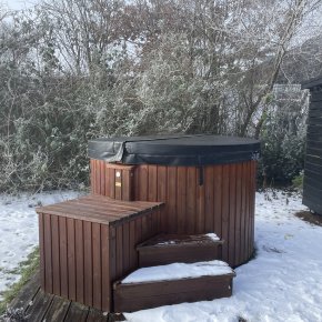 Topspa Xs udespa p� terrase vinter