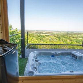 wellis udespa med udsigt fra sauna