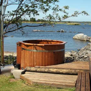 Vildmarksbad �150 thermowood HTh150 ved s�