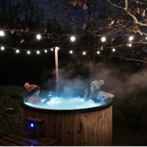 Vildmarksbad med LED lys