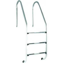 Stige 4 trin i rustfri stl nedgravet swimmingpool