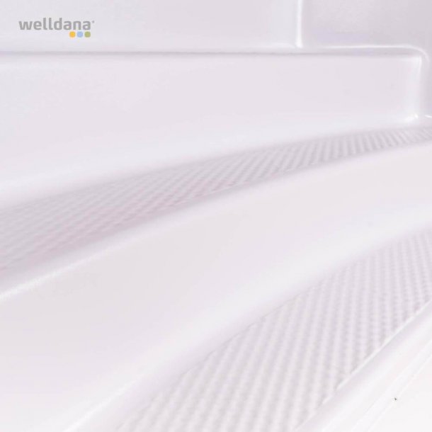 Pool Trappe Classic 2,5 meter x H 1,2 m 4 trin Hvid