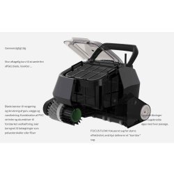 8Streme Poolrobot ledningsfri - Rengør Bund og Væg