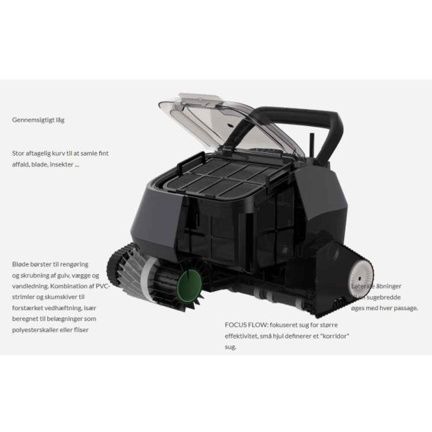 8Streme Poolrobot ledningsfri - Rengør Bund og Væg