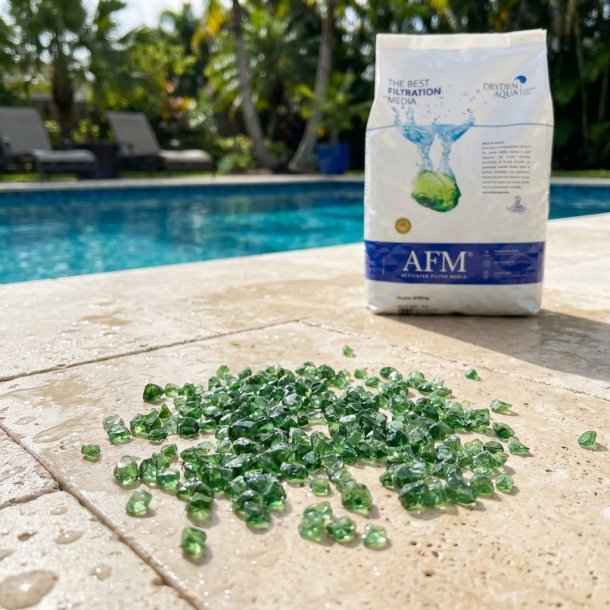 AFM ng Grade 2 0,7-2,0 mm Aktiveret Glas Filtermedie 21 kg Dryden Aqua