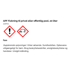 APF Flokning 20 L til privat eller offentlig pool
