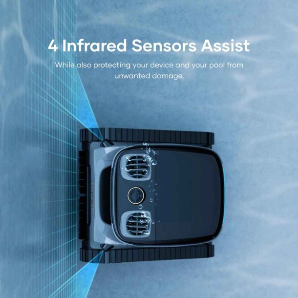 Aiper Scuba S1 Pro Poolrobot Væg Bund vandlinje Ledningsfri