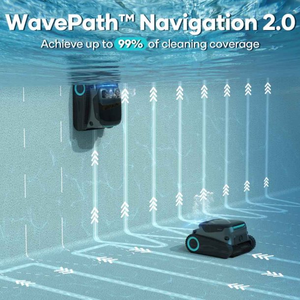 Aiper Scuba S1 Pro Poolrobot Væg Bund vandlinje Ledningsfri