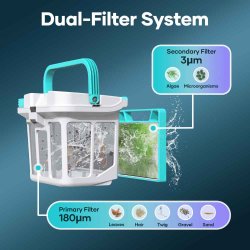 Aiper Scuba S1 Pro Poolrobot Væg Bund vandlinje Ledningsfri