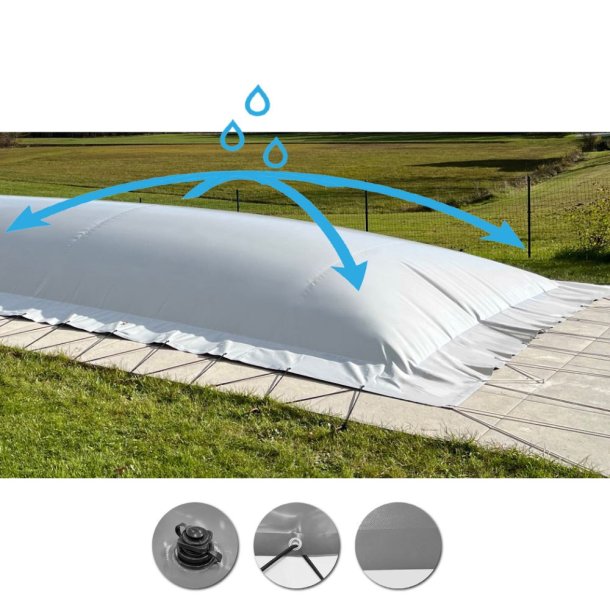 AirDeluxe Oval Oppustelig Pooloverdkning