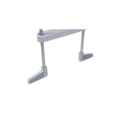 Azuro De Luxe stige i rustfrit stl med 3 trin - ANTRACIT