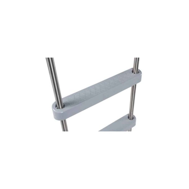 Azuro De Luxe stige i rustfrit stl med 3 trin - ANTRACIT