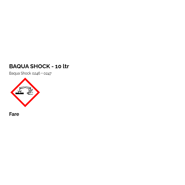 Baqua Shock 10 liter Klorfri Pool pleje