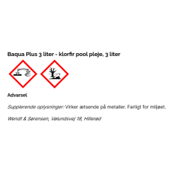 Baqua Plus 3 liter Klorfri Pool pleje