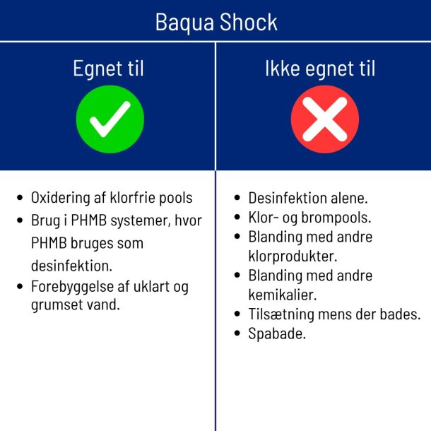 Baqua Shock 10 liter Klorfri Pool pleje