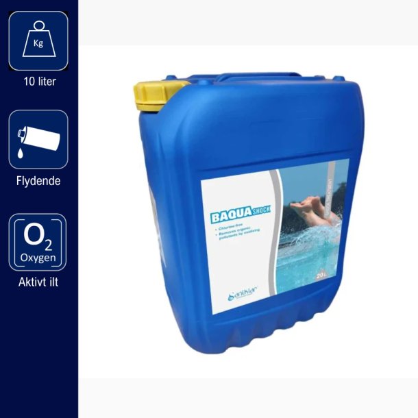 Baqua Shock 10 liter Klorfri Pool pleje