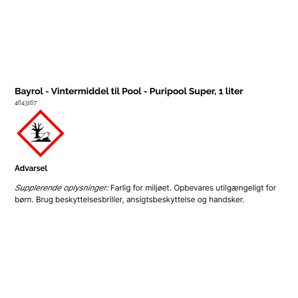 Bayrol - Vintermiddel til Pool 1 liter - Puripool Super
