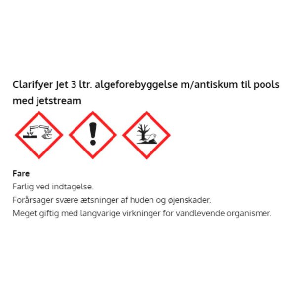 Bayrol Clarifyer jet 3 l - skumfrit mod alger
