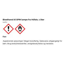 Bioethanol 1 L til SPIN lampe fra Hfats