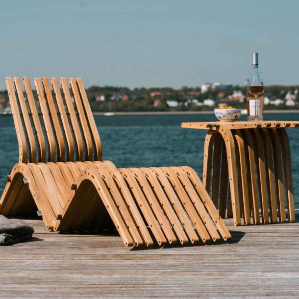 Boomerang Chaise Longue Havestol Teak