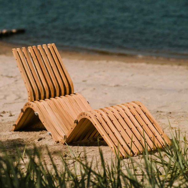 Boomerang Chaise Longue Havestol Teak