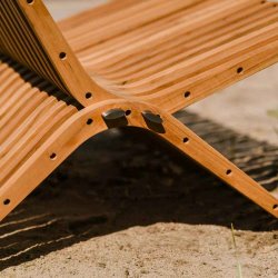 Boomerang Havebnk i Teak