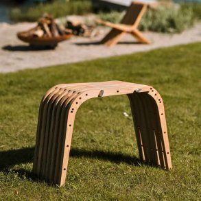 Kopi af Boomerang Havebnk i Teak