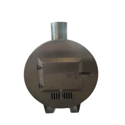 Brndeovn til Vildmarksbad Udvendig inkl. skorsten