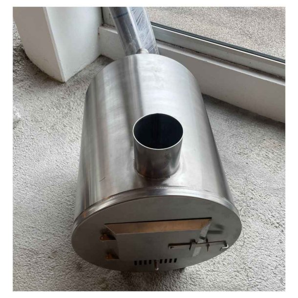 Brndeovn til Vildmarksbad Udvendig inkl. skorsten